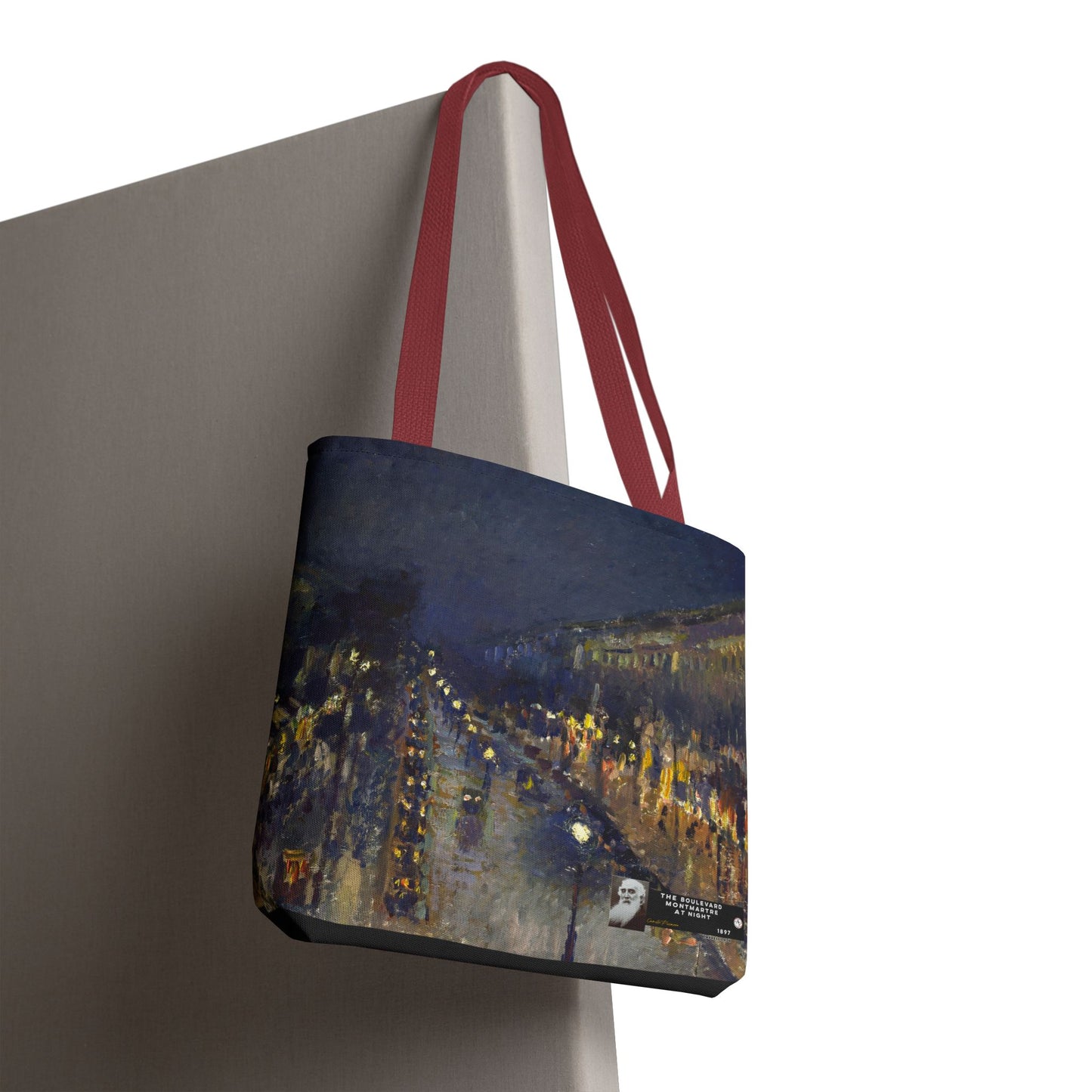 Pissarro, Camille - The Boulevard Montmartre At Night (1897) - Tote Bag