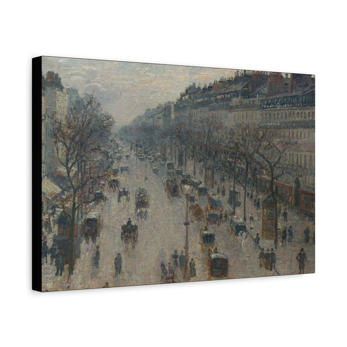 Pissarro, Camille - Boulevard Montmartre, Winter Morning (1897) - Canvas Block, unframed