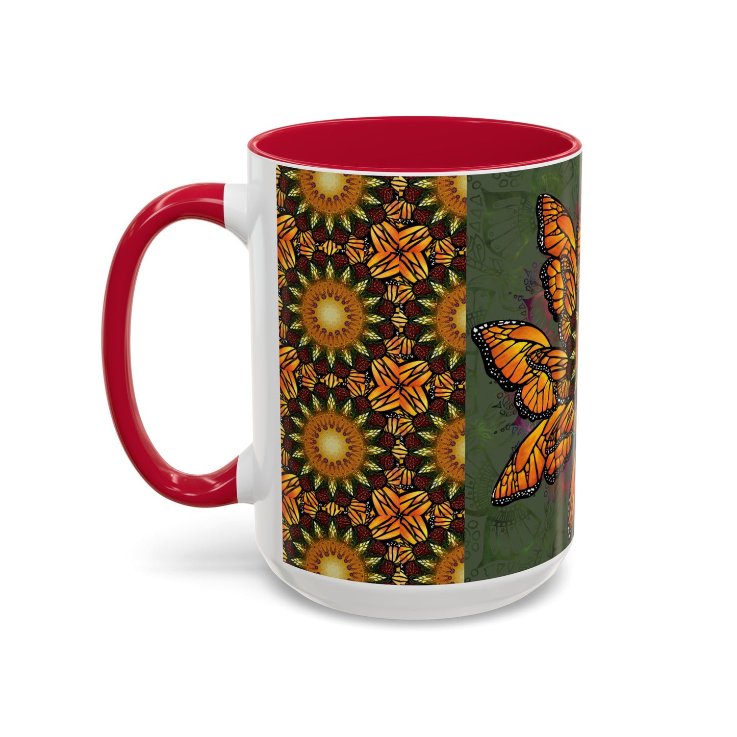 Pacio, Adam - Monarch Butterfly Mandala - Colorful Accent Mugs