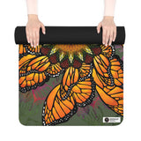 Monarch Butterfly Mandala - Rubber Yoga Mat