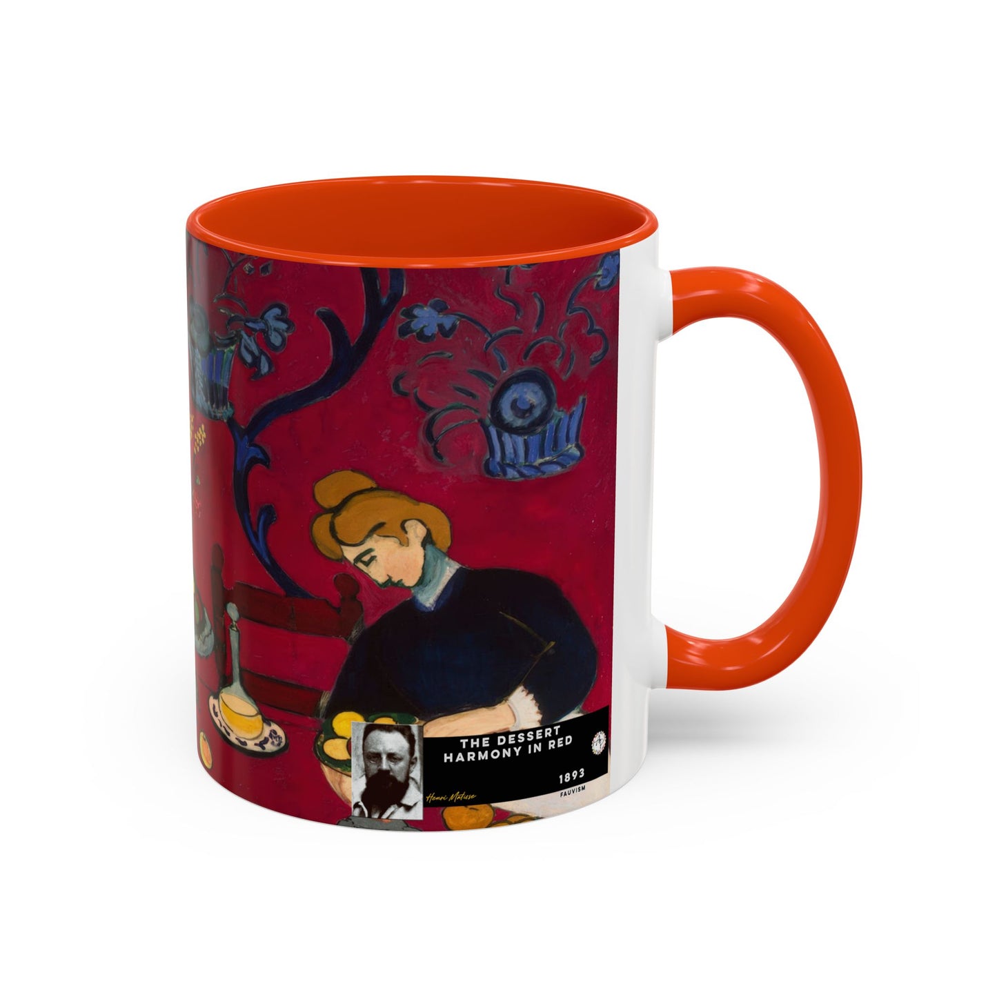 Matisse, Henri - The Dessert Harmony in Red (1908) - Colorful Accent Mugs