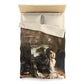 Courbet, Gustave - The Painter’s Studio (1855) - Microfiber Duvet Cover