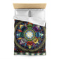 Mystic Jewel Mandala - Microfiber Duvet Cover