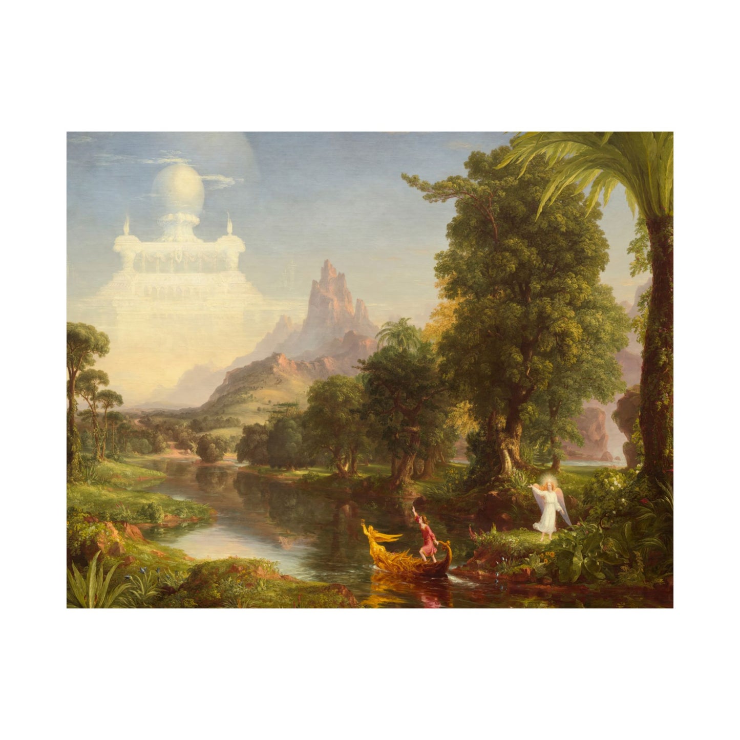 Cole. Thomas - The Voyage of Life: Youth (1842) - Satin Posters
