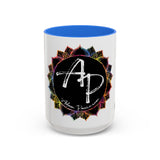 AdamPacio.com - Black Logo - Colorful Accent Mugs