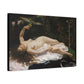 Courbet, Gustave - Woman with a Parrot (1866) - Canvas Block, unframed