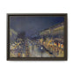 Pissarro, Camille - The Boulevard Montmartre At Night (1897) - Matte Canvas, Framed