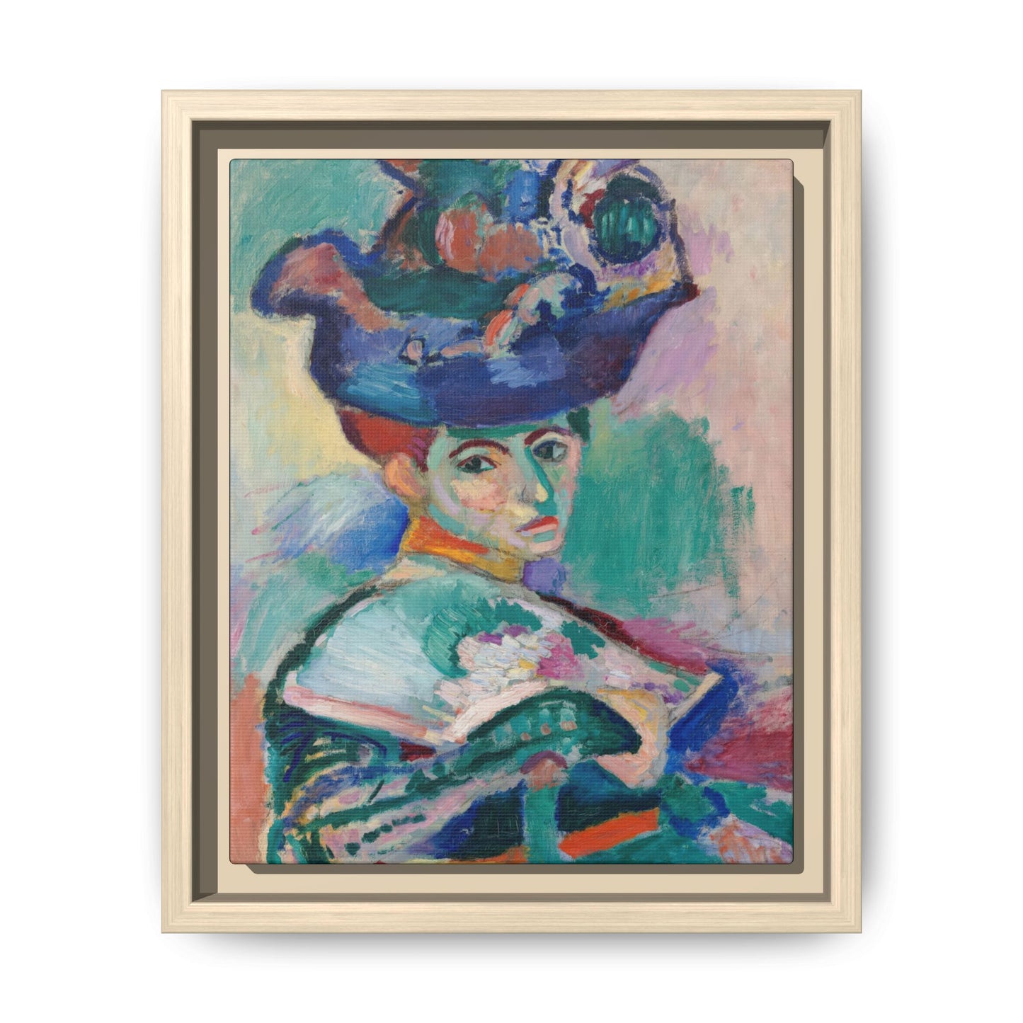 Matisse, Henri - Woman with a Hat (1905) - Matte Canvas, Framed