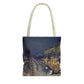 Pissarro, Camille - The Boulevard Montmartre At Night (1897) - Tote Bag