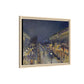 Pissarro, Camille - The Boulevard Montmartre At Night (1897) - Matte Canvas, Framed
