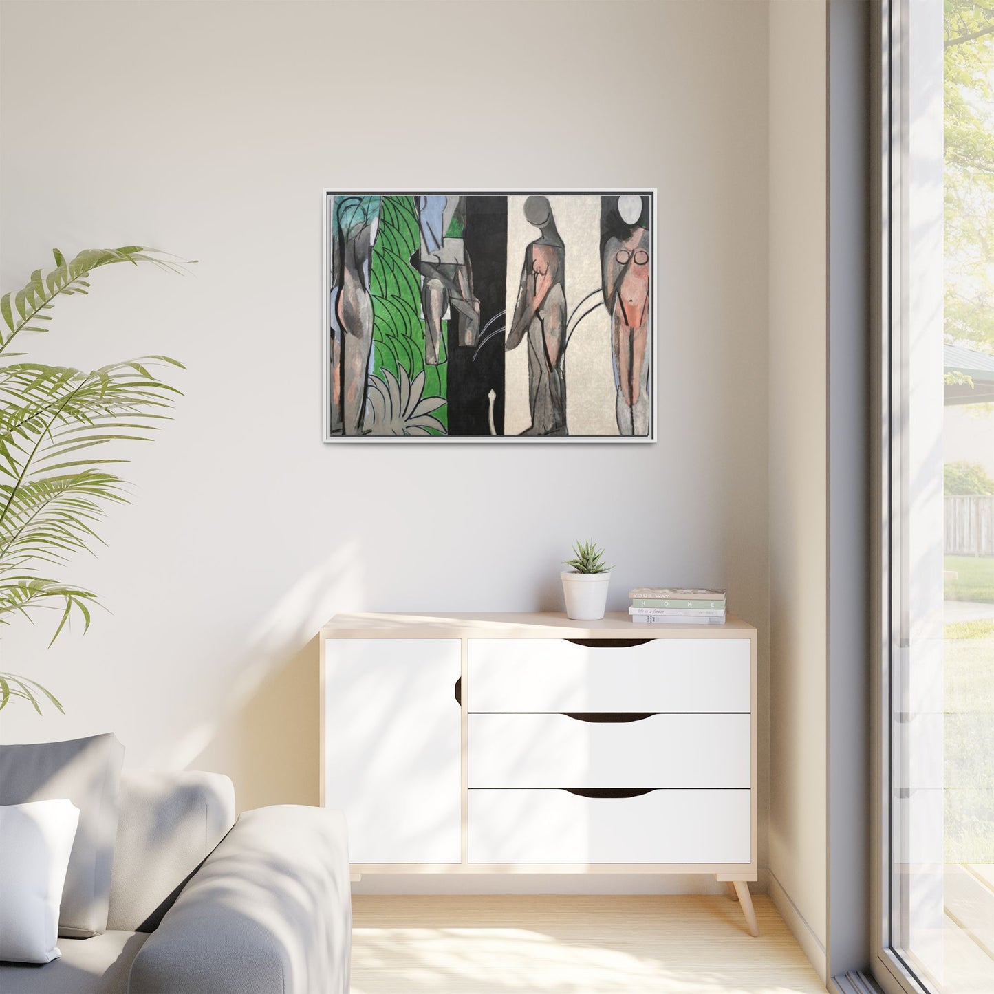 Matisse, Henri - Bathers by a River (1917) - Matte Canvas, Framed