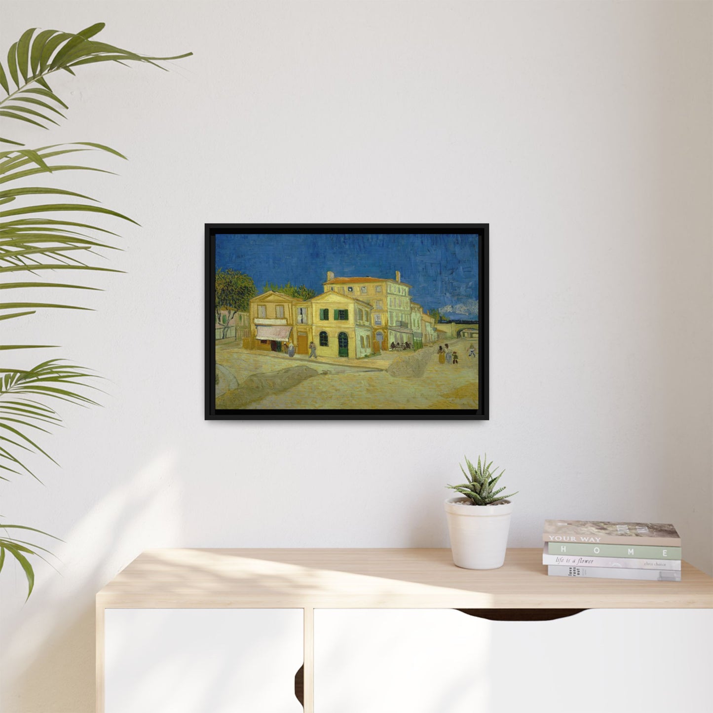 Van Gogh, Vincent - The Yellow House (1888) - Matte Canvas, Framed