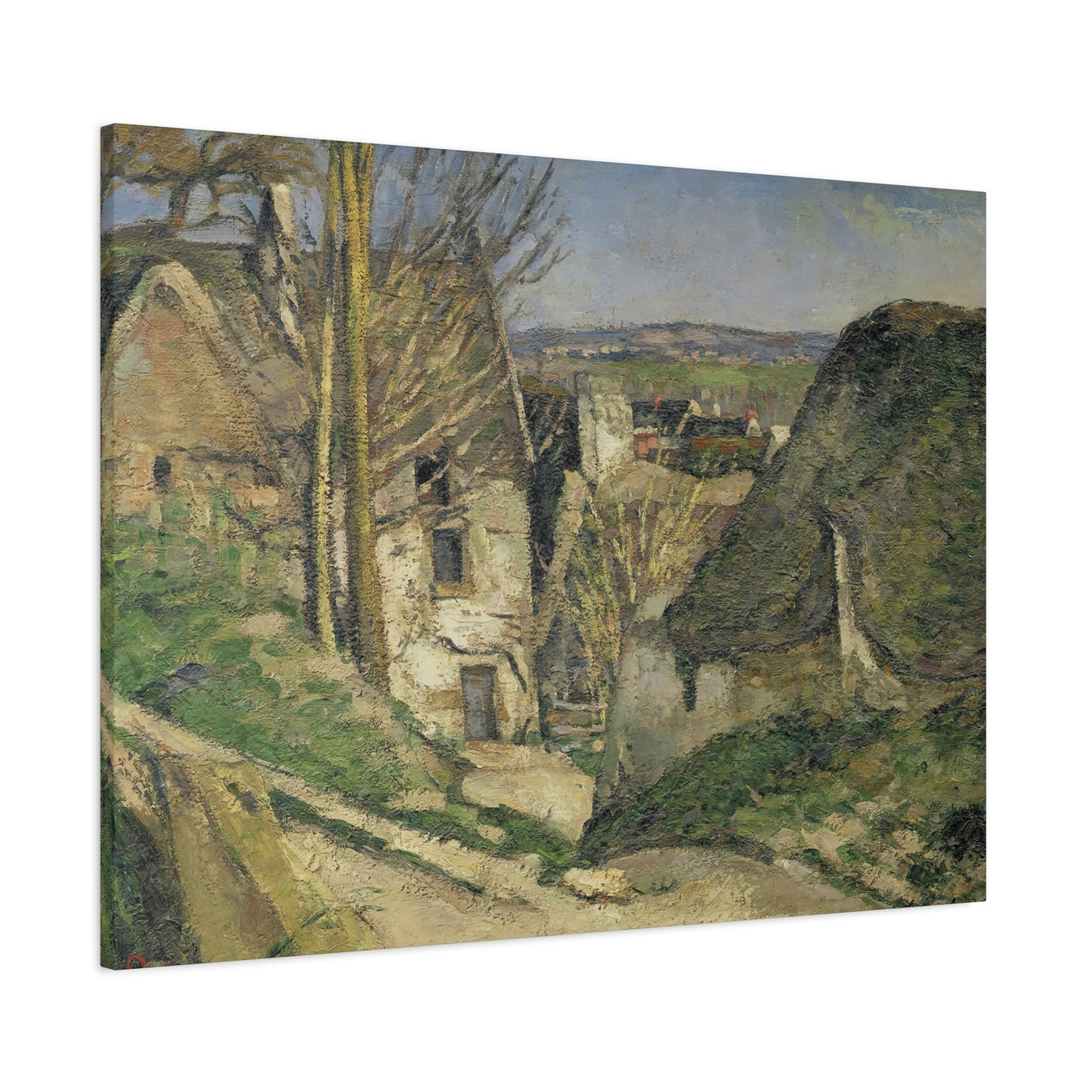 Cézanne, Paul - The House of the Hanged Man (1874) - Canvas Block, unframed
