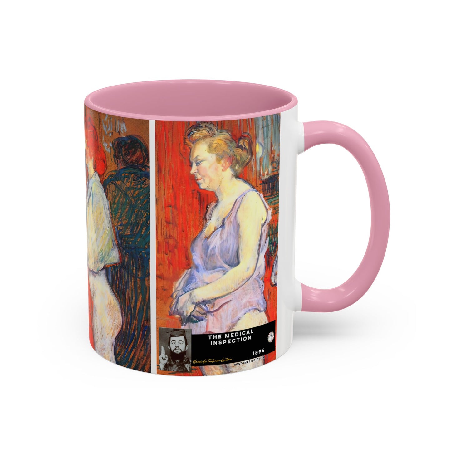 Toulouse-Lautrec, Henri - The Medical Inspection (1894) - Colorful Accent Mugs
