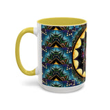 Obsidian Grandmothers Mandala - Colorful Accent Mugs