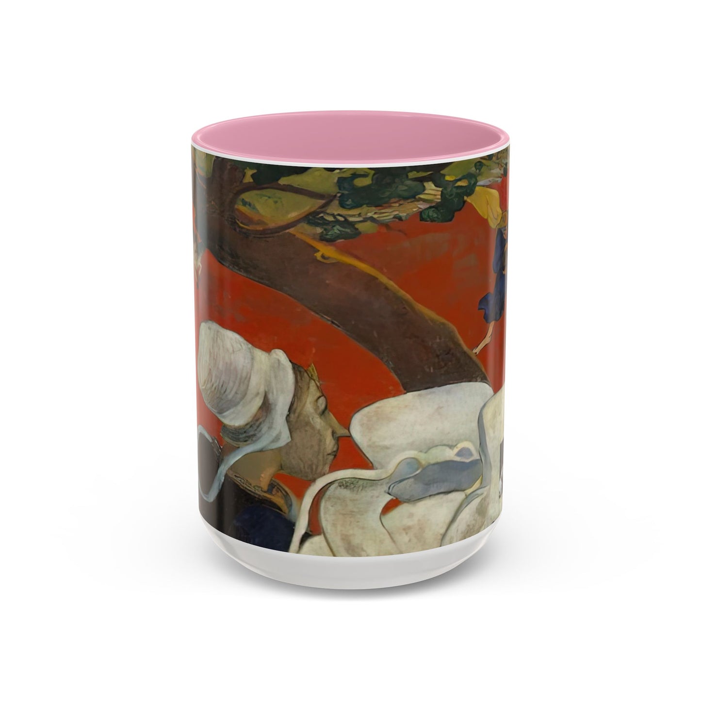 Gauguin, Paul - Vision of the Sermon (Jacob Wrestling with the Angel) (1888) - Colorful Accent Mugs