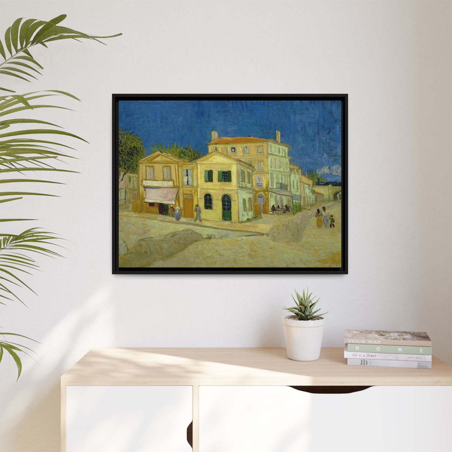 Van Gogh, Vincent - The Yellow House (1888) - Matte Canvas, Framed