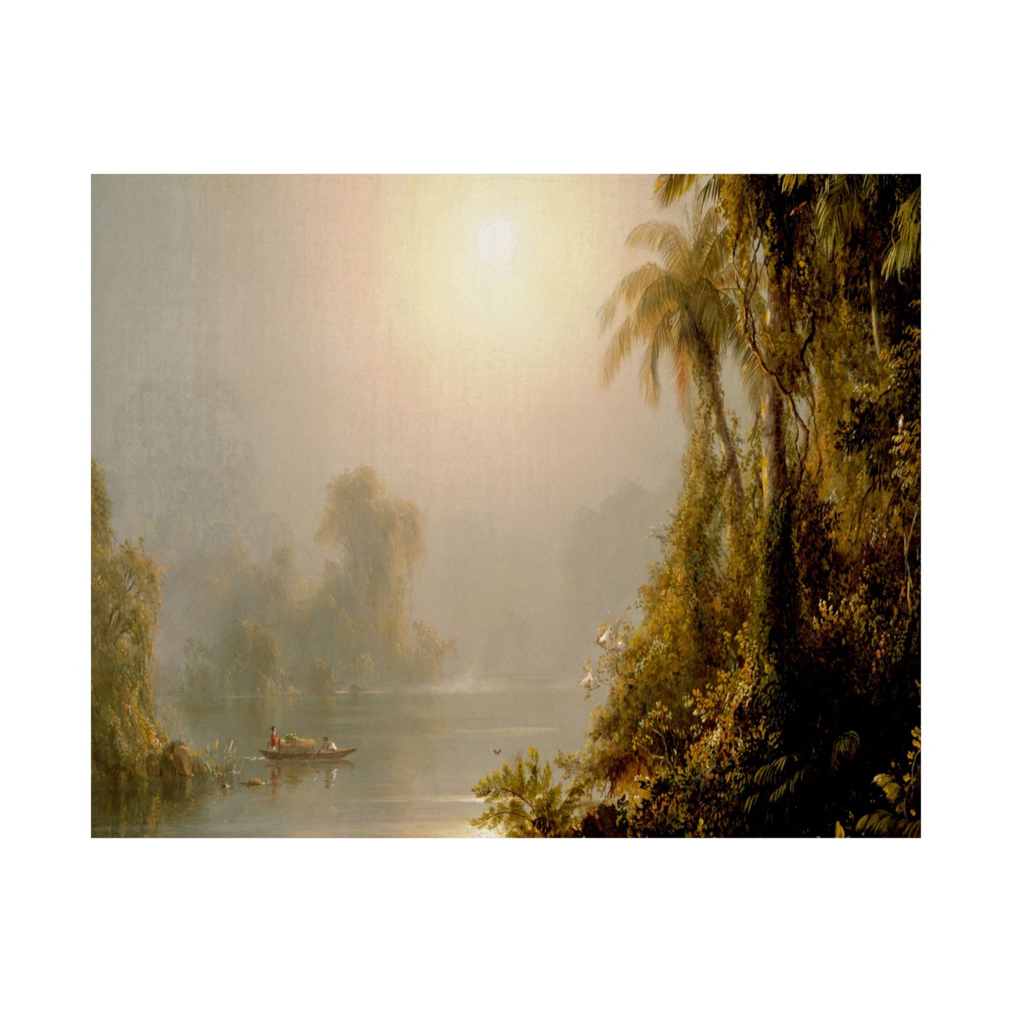 Church, Frederic Edwin - Morning in the Tropics (1858) - Satin Posters