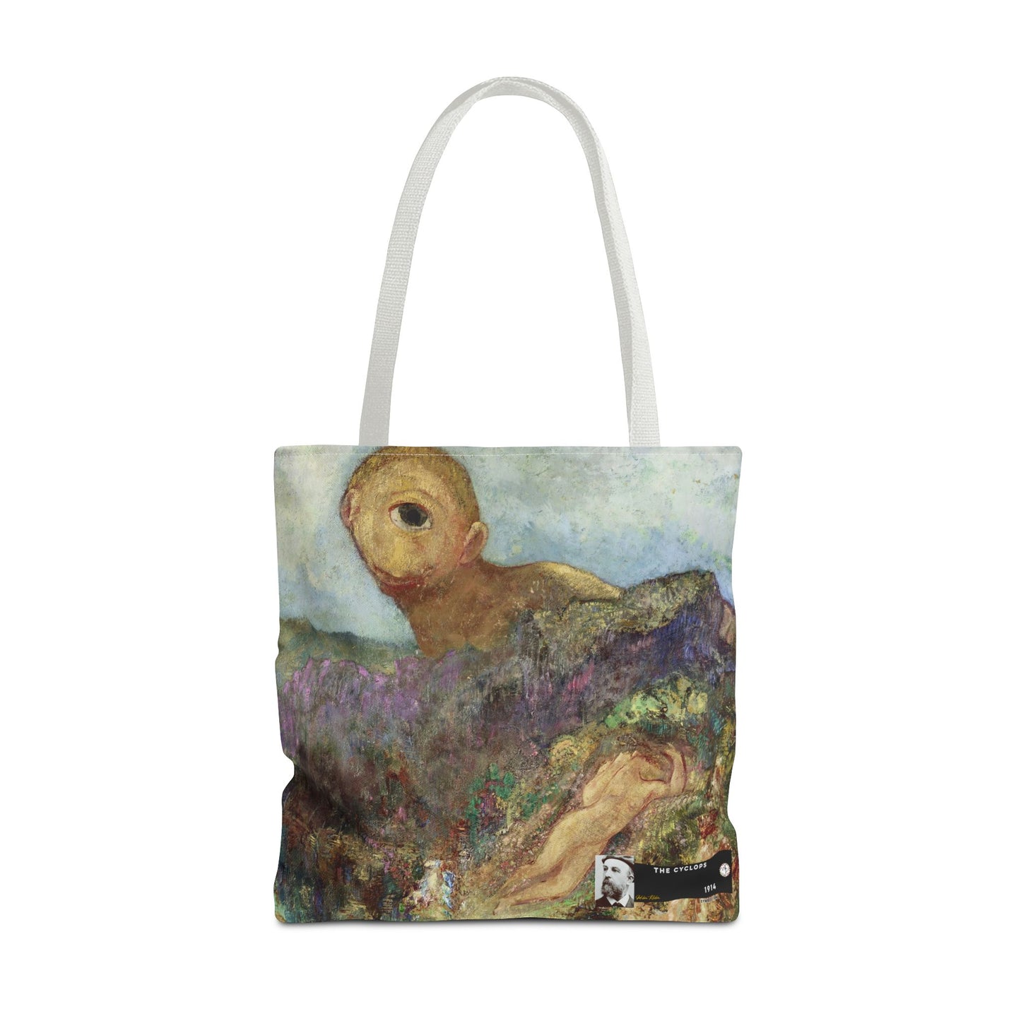 Redon, Odilon - The Cyclops (1914) - Tote Bag