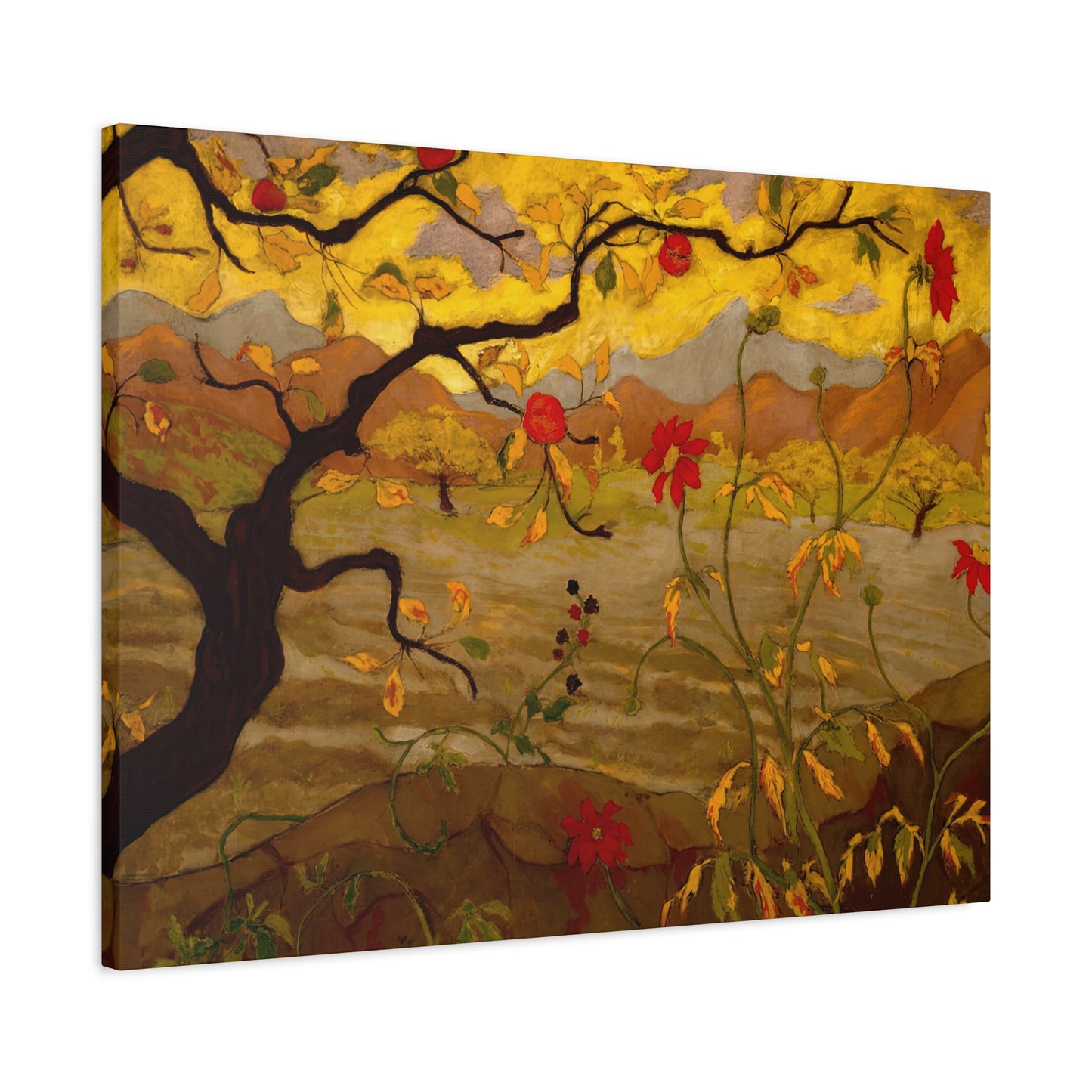 Ranson, Paul - Apple Tree with Red Fruit (1902) - Canvas Block, unframed