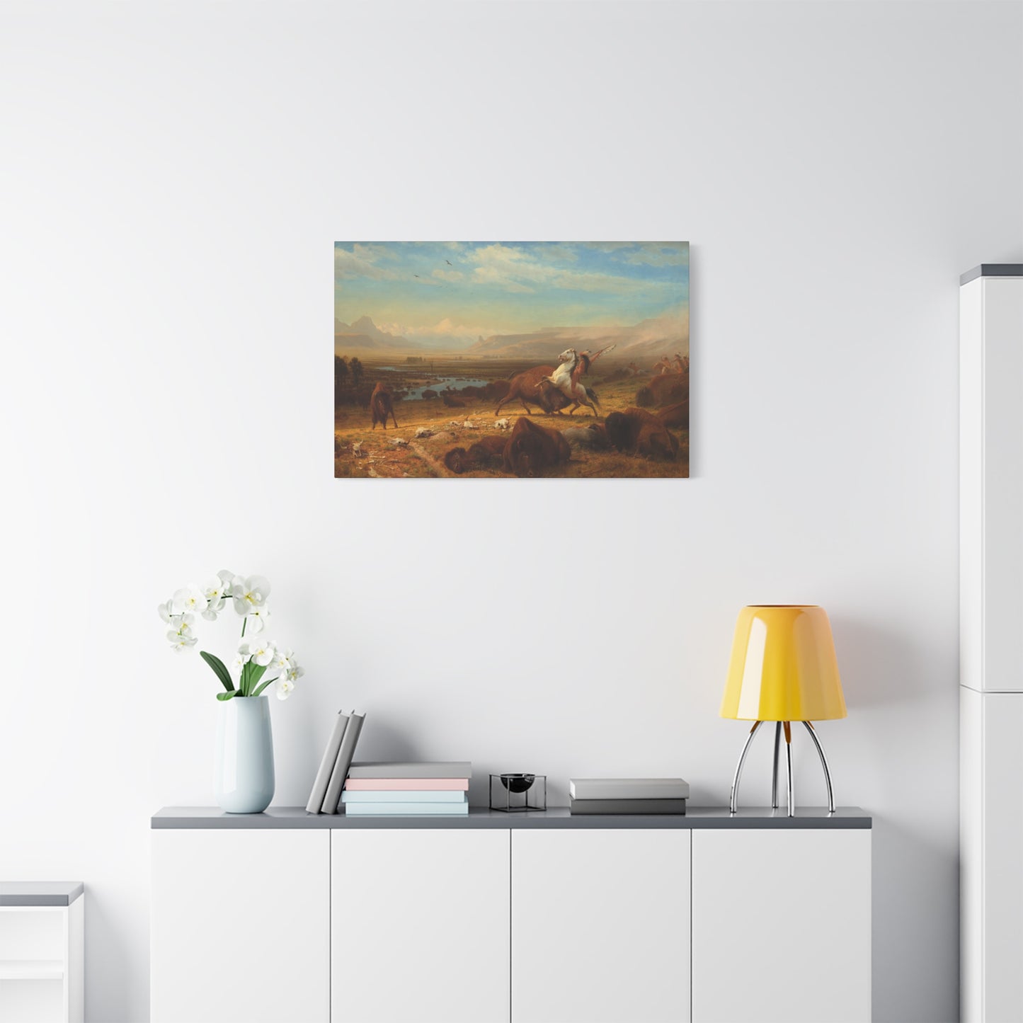Bierstadt, Albert - The Last of the Buffalo  (1888) - Canvas Block, unframed