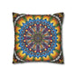 Pacio, Adam - Emerald Arrows Mandala - Suede Square Pillowcase