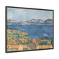 Cézanne, Paul - The Bay of Marseille, Seen from L'Estaque (1885) - Matte Canvas, Framed