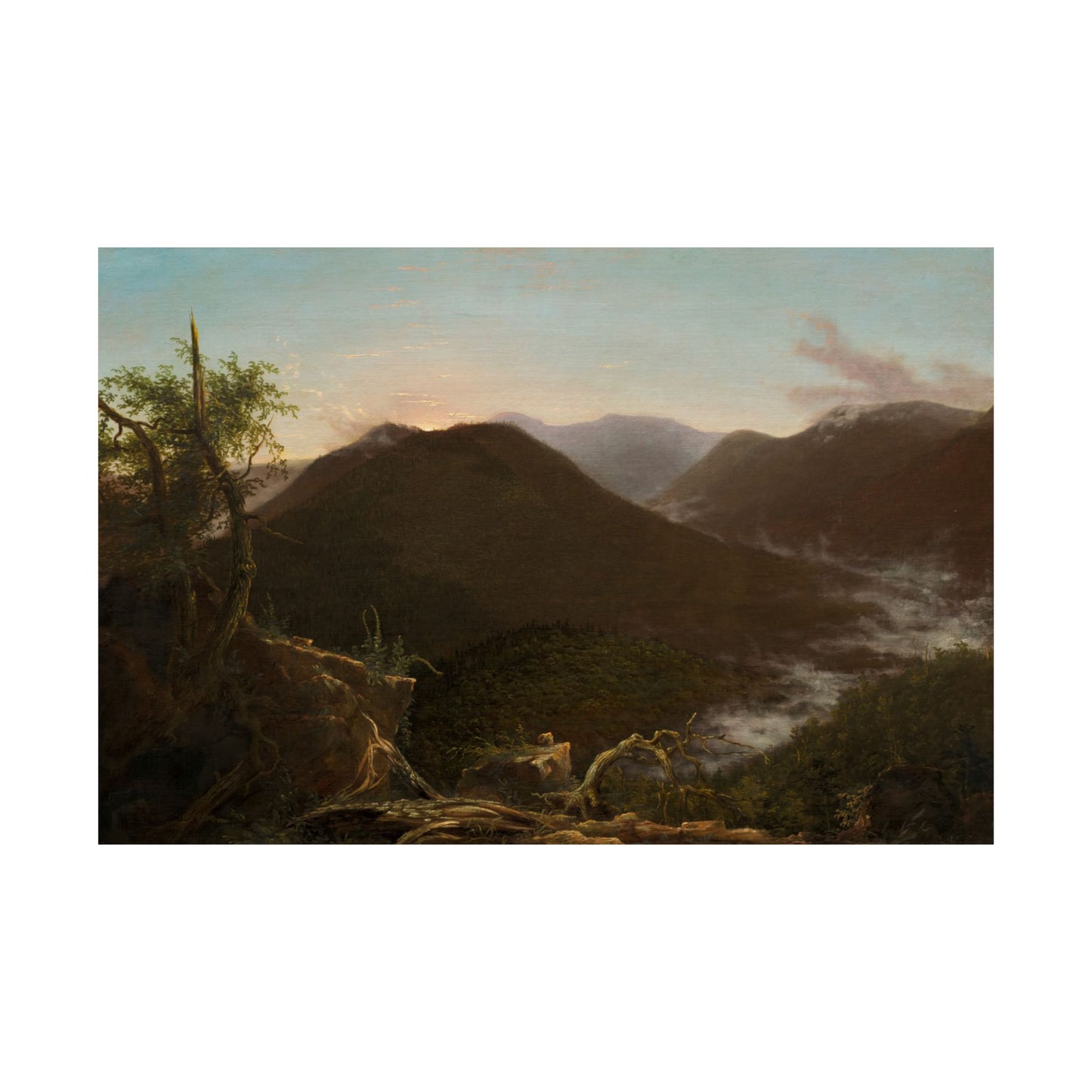 Cole. Thomas - Sunrise in the Catskills (1826) - Satin Posters
