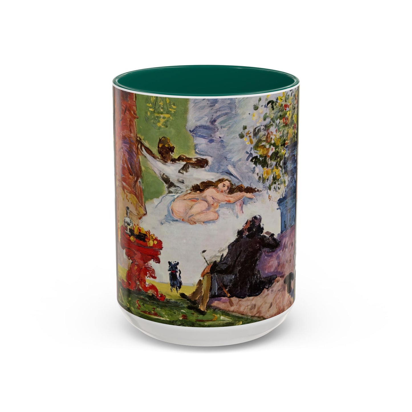 Cézanne, Paul - A Modern Olympia (1874) - Colorful Accent Mugs