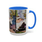 Cézanne, Paul - A Modern Olympia (1874) - Colorful Accent Mugs