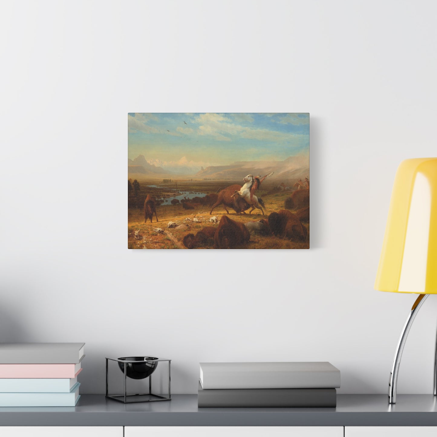 Bierstadt, Albert - The Last of the Buffalo  (1888) - Canvas Block, unframed