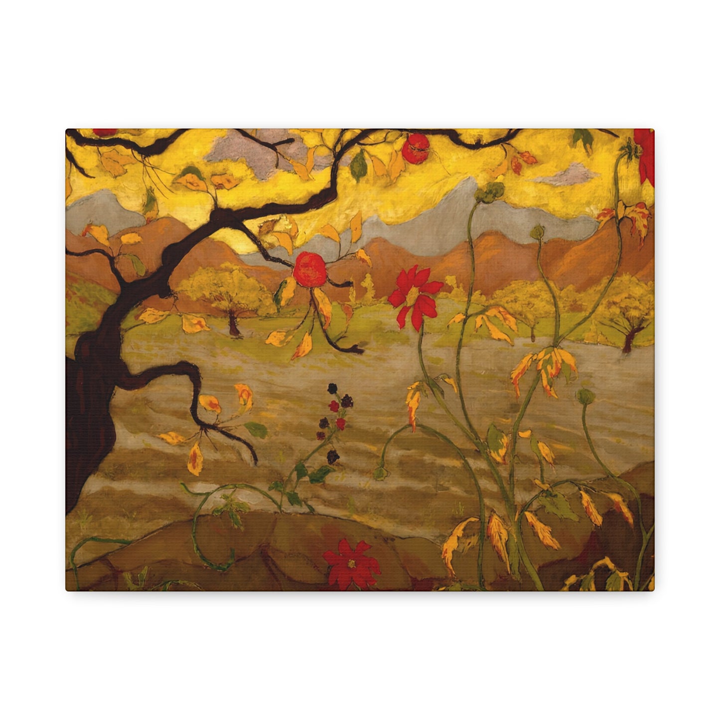 Ranson, Paul - Apple Tree with Red Fruit (1902) - Canvas Block, unframed