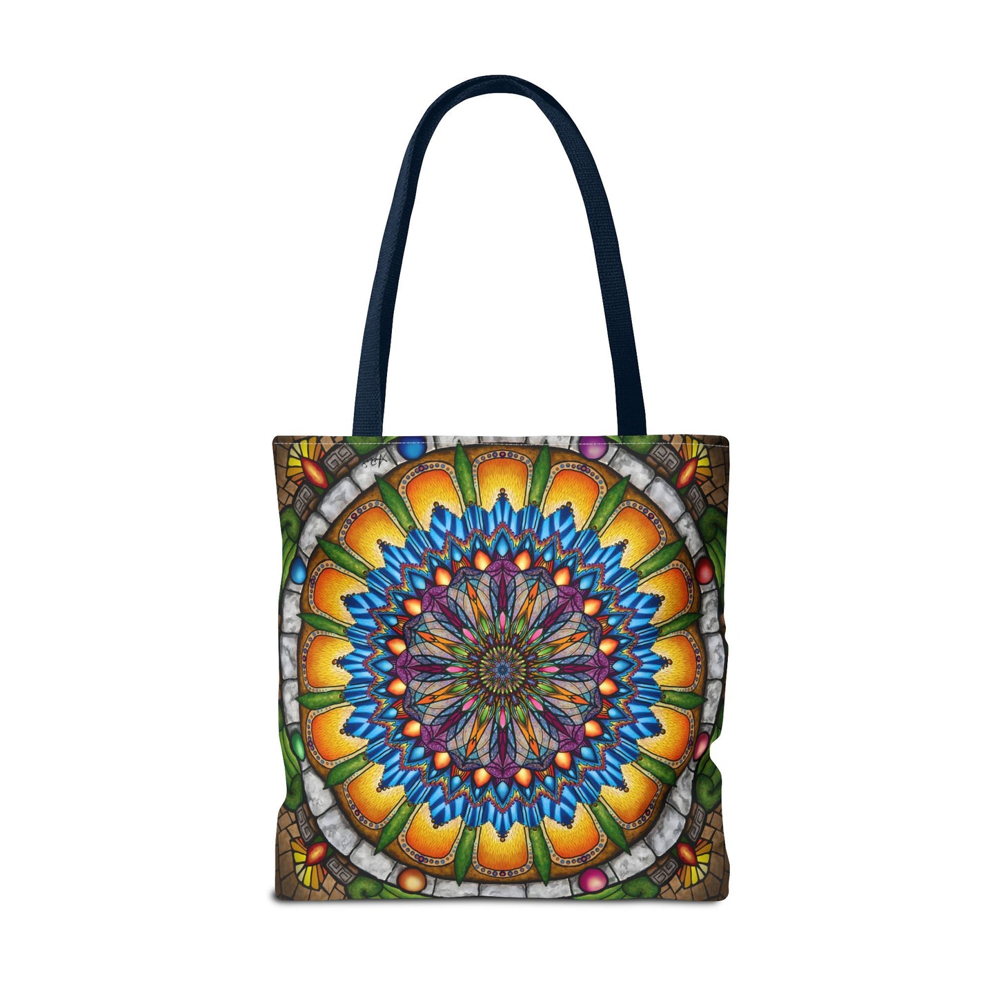 Pacio, Adam - Emerald Arrows Mandala - Tote Bag