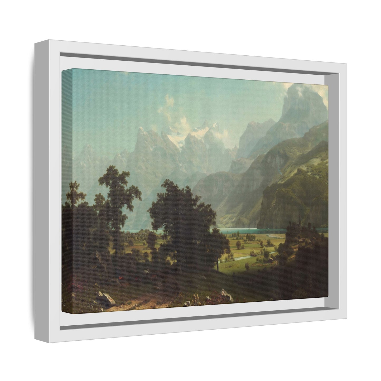 Bierstadt, Albert - Lake Lucerne (1858) - Matte Canvas, Framed