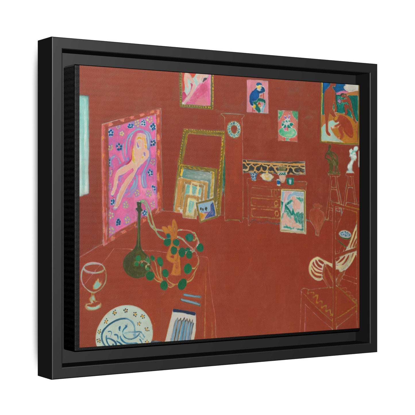 Matisse, Henri - The Red Studio (1911) - Matte Canvas, Framed