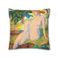 Copy of Pacio, Adam - Emerald Arrows Mandala - Suede Square Pillowcase