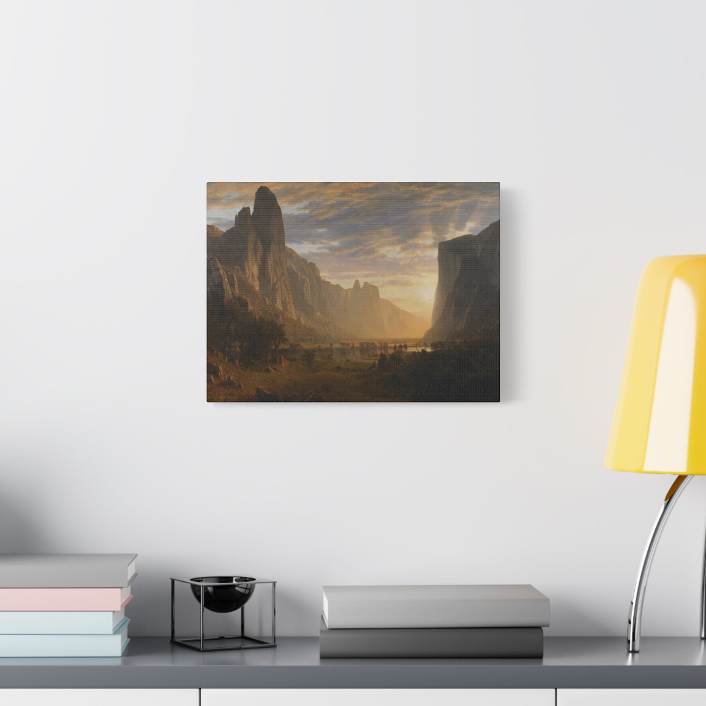 Bierstadt, Albert - Looking Down Yosemite Valley (1865) - Canvas Block, unframed