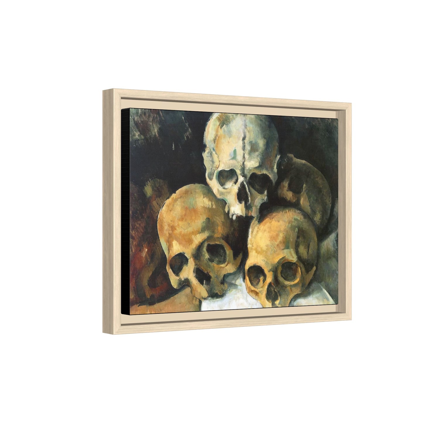 Cézanne, Paul - Pyramid of Skulls (1901) - Matte Canvas, Framed