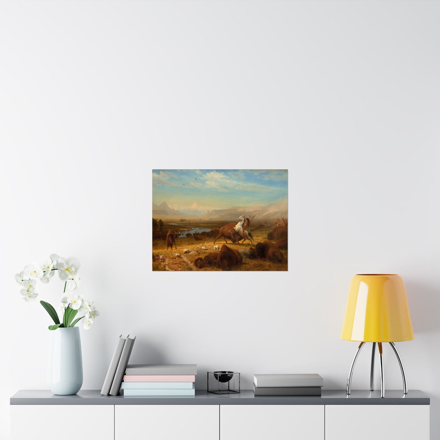 Bierstadt, Albert - The Last of the Buffalo  (1888) - Satin Posters