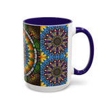 Emerald Arrows Mandala - Colorful Accent Mugs