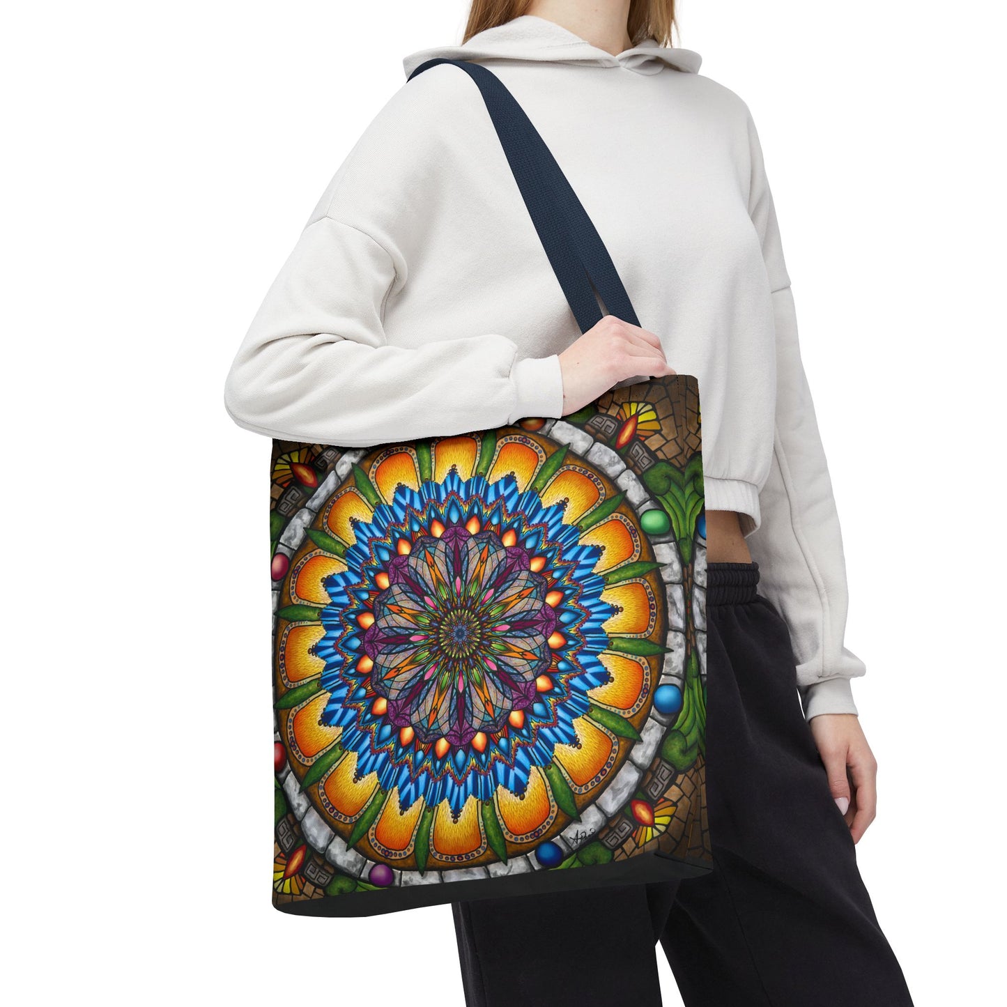 Pacio, Adam - Emerald Arrows Mandala - Tote Bag