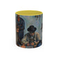 Cézanne, Paul - The Card Players (1892) - Colorful Accent Mugs