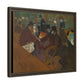 Toulouse-Lautrec, Henri - At the Moulin Rouge (1892) - Matte Canvas, Framed