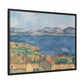 Cézanne, Paul - The Bay of Marseille, Seen from L'Estaque (1885) - Matte Canvas, Framed
