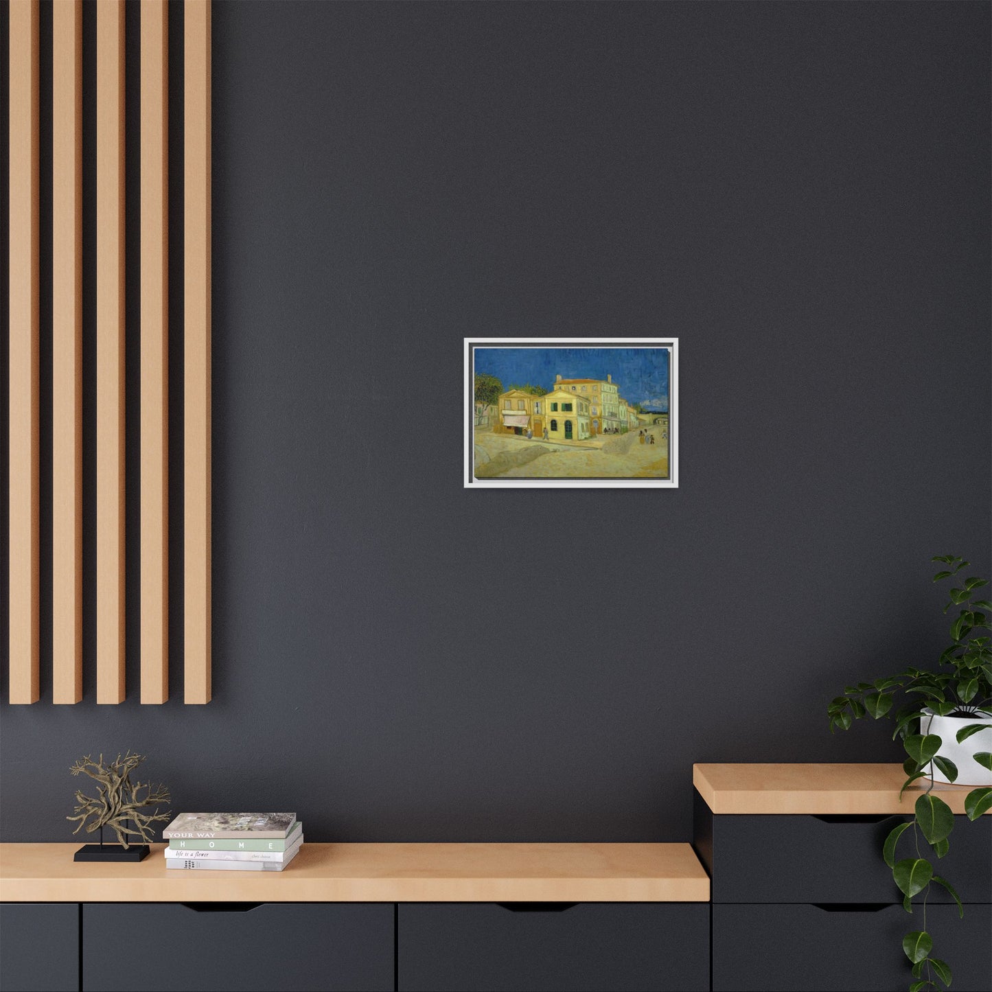 Van Gogh, Vincent - The Yellow House (1888) - Matte Canvas, Framed