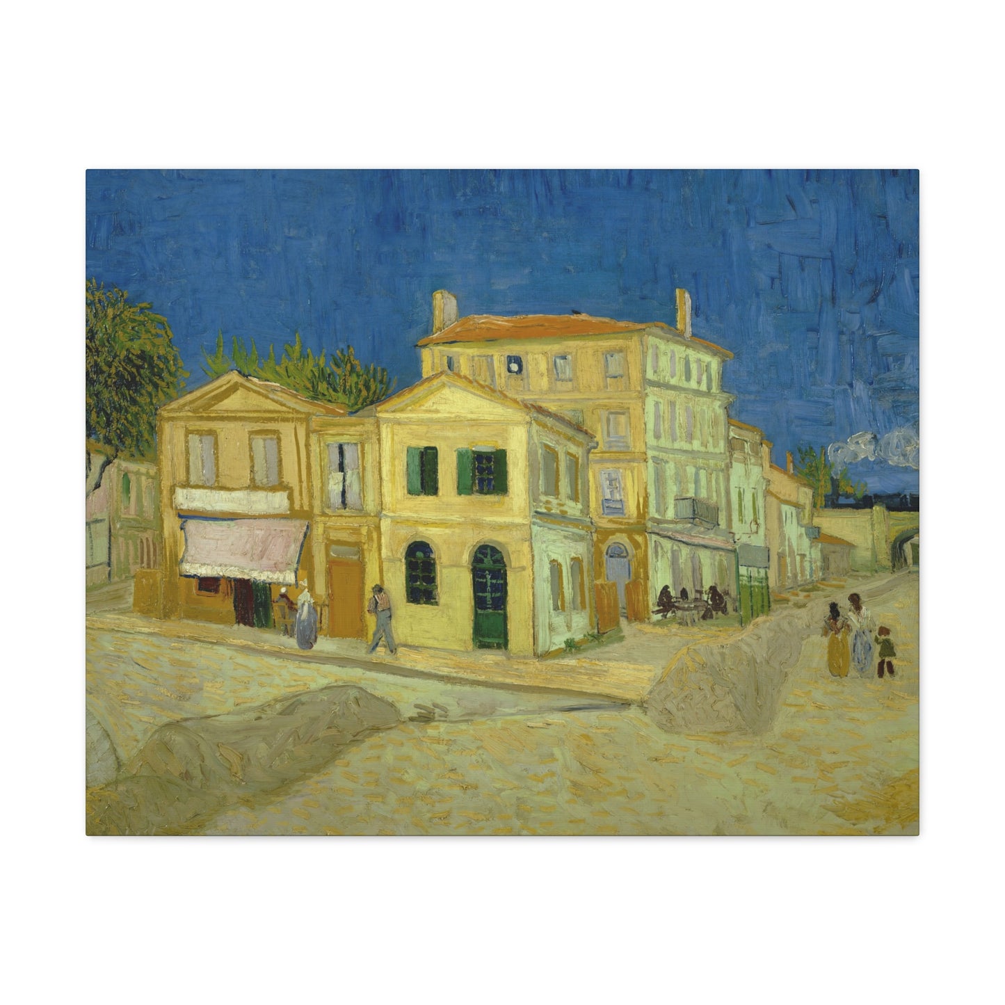 Van Gogh, Vincent - The Yellow House (1888)- Canvas Block, unframed