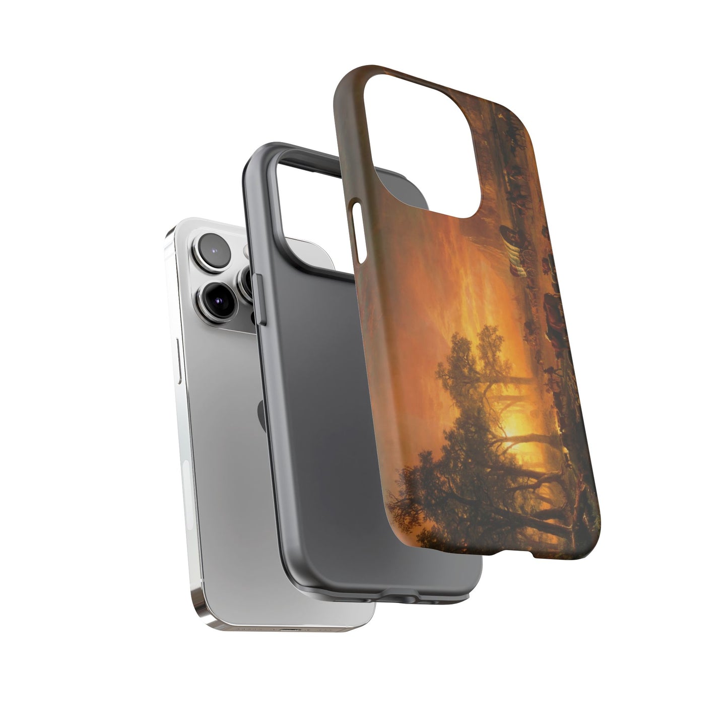 Bierstadt, Albert - Emigrants Crossing the Plains (1867) - Tough Phone Cases