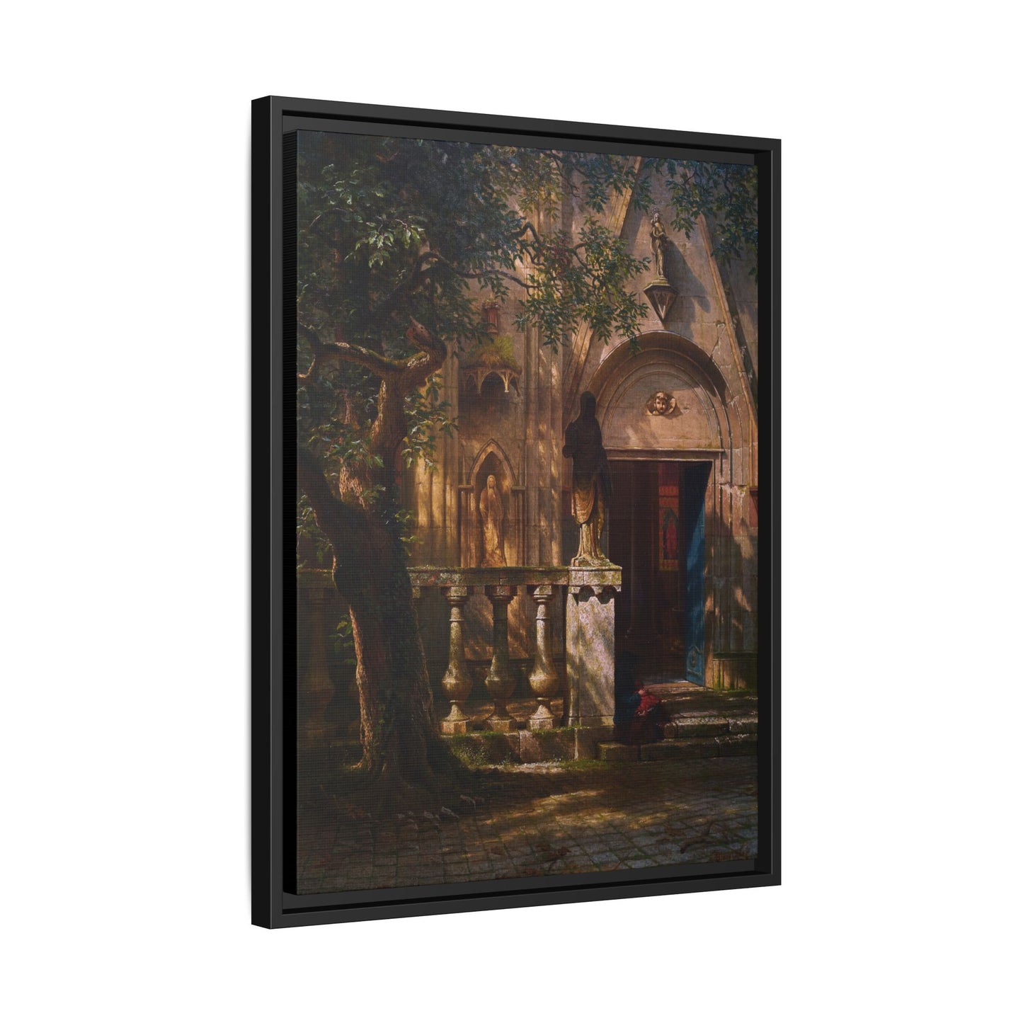 Bierstadt, Albert - Sunlight and Shadow  (1854) - Matte Canvas, Framed