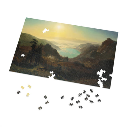 Bierstadt, Albert - Donner Lake from the Summit (1873) - 1000pc Jigsaw Puzzle