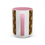 Monarch Butterfly Mandala - Colorful Accent Mugs